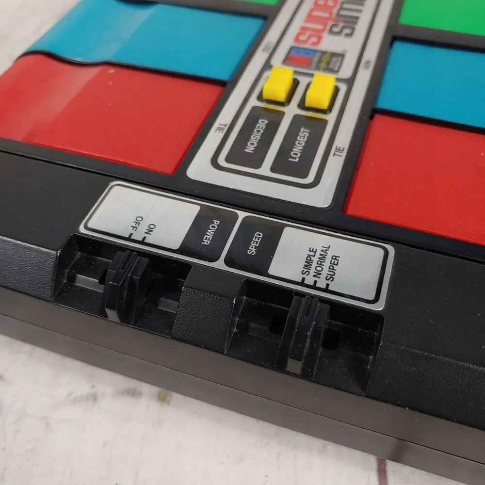 Vintage 1980 Milton Bradley SUPER SIMON Electronic Memory Game TESTED WORKING